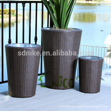 Vaso - (11) móveis de casa e jardim de vime / PE rattan jardim mofo de vaso de flores